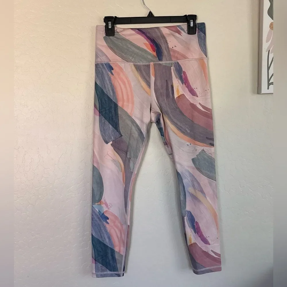 Athleta Multicolor Elation 7/8 Tight Leggings Pink Vibrance Orchid Medium - Picture 2 of 9